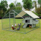 Grand enclos pour poules et autres volailles de 12 m²