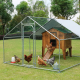 Grand enclos pour poules et autres volailles de 12 m²