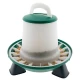 Mangeoire pour poules Olba vert et blanc avec pieds – 3kg ou 6kg