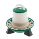 Mangeoire pour poules Olba vert et blanc avec pieds – 3kg ou 6kg