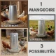 Galvanized poultry feeder 20 kg with legs