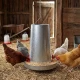 Galvanized poultry feeder 20 kg with legs