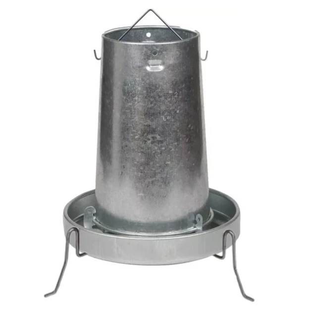 Galvanized poultry feeder 20 kg with legs