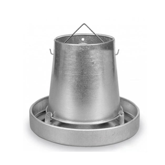 Galvanized poultry feeder for 10 or 20 kg