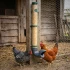 Mangeoire suspendue anti-nuisibles et anti-gaspillage pour poules : Capacit&eacute;:7 KG