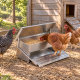 Pedal feeder for ducks, geese, chickens