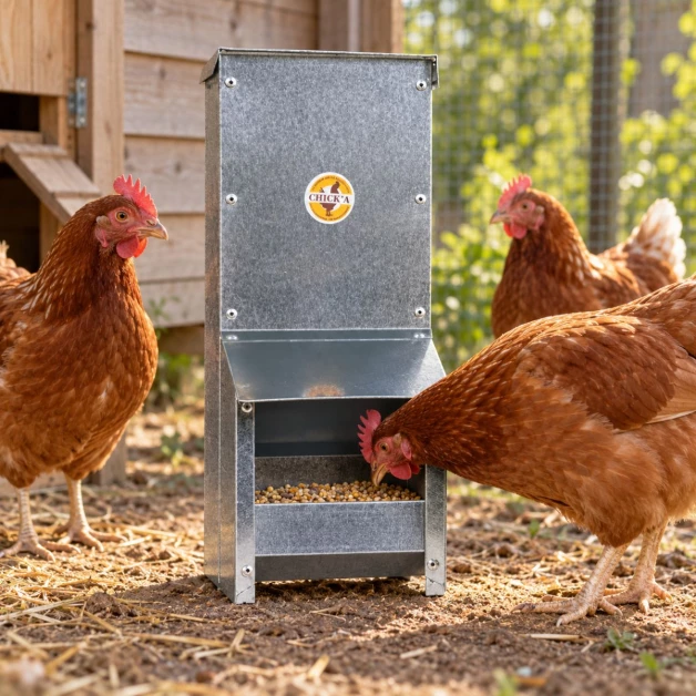 Mangeoire trémie anti gaspillage chick’a
