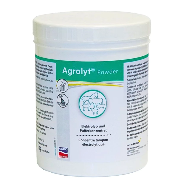 Agrolyt Poeder 1 kg – Elektrolytenpoeder voor kalveren, biggen, lammeren en veulens