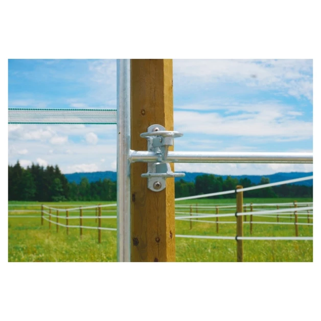 Barrière d'herbage réglable Kerbl 1,10 m  Acier galvanisé à chaud