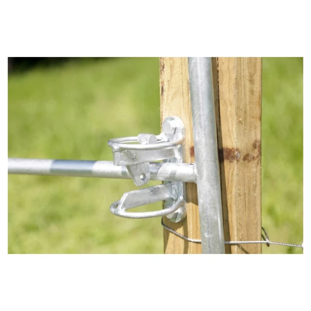 Barrière d'herbage réglable Kerbl 1,10 m  Acier galvanisé à chaud