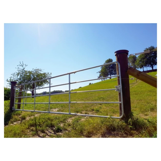 Barrière d'herbage réglable Kerbl 1,10 m  Acier galvanisé à chaud