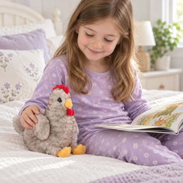 Peluche Poule 23 cm