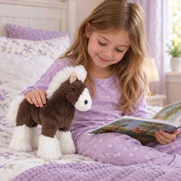 Peluche Cheval debout 23 cm
