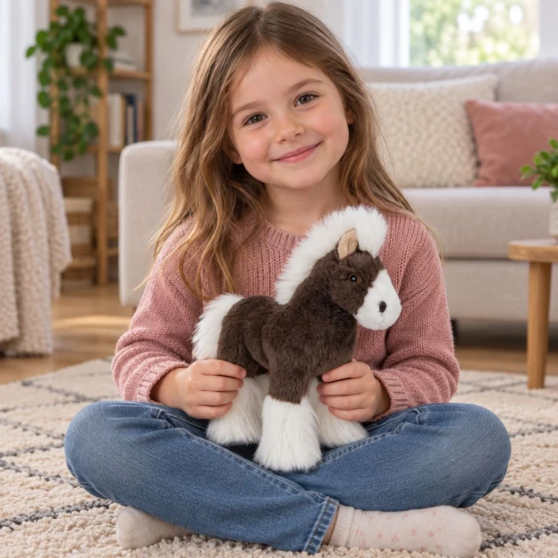 Peluche Cheval debout 23 cm