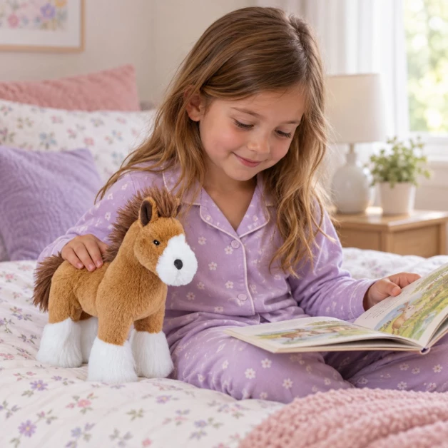 Peluche Cheval debout 23 cm