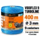 Cordon bleu 3 mm Gallagher Vidoflex 9 TurboLine
