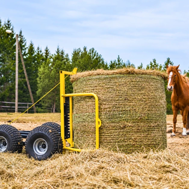 Remorque porte-balles 4 roues pour quad