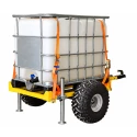 Tank trailer for quad with 600 L IBC tank