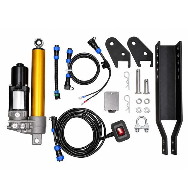 Kit vérin électrohydraulique 12 V pour broyeur à fléaux
