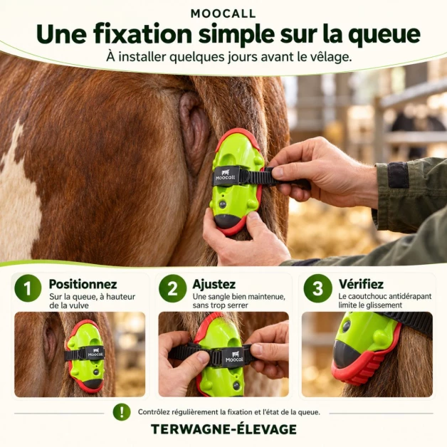 Détecteur de vêlage Moocall – Alertes sur votre téléphone