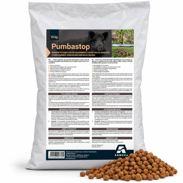 Pumbastop 10 kg – Granulés de protection contre les sangliers