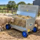 Râtelier à foin sur roues pour moutons IAE – 125 cm