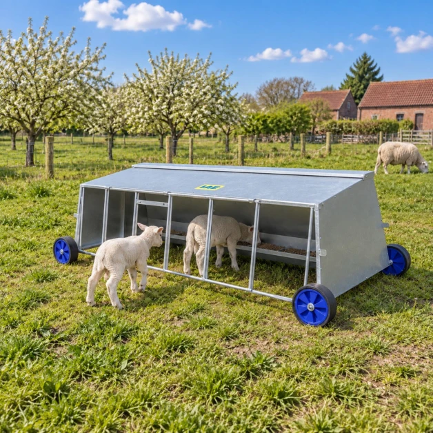 Nourrisseur avec abri pour agneaux IAE – 244 cm
