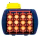 Automatic digital incubator with a maximum capacity of 12 eggs of different sizes.