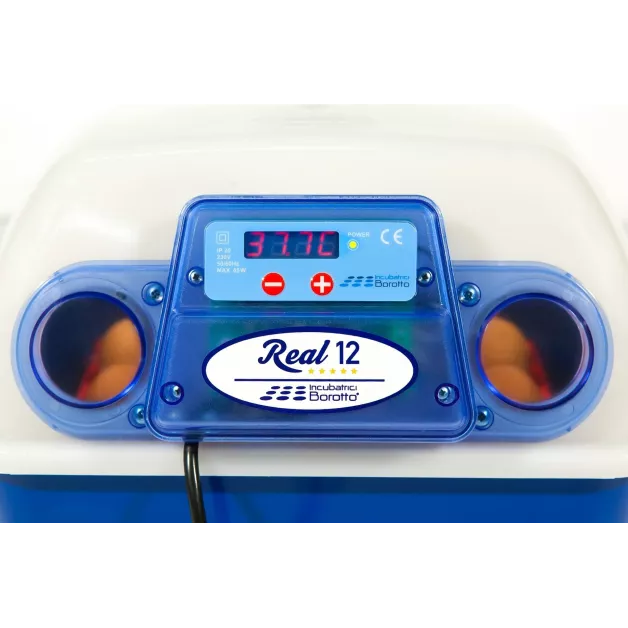 Automatic digital incubator with a maximum capacity of 12 eggs of different sizes. Automatic digital incubator with a maximum capacity of 12 eggs of different sizes.