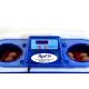 Automatic digital incubator with a maximum capacity of 12 eggs of different sizes.