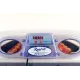 Automatic digital incubator with a maximum capacity of 12 eggs of different sizes.