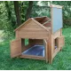 Syracuse wooden chicken coop Kerbl large volume