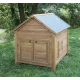 Syracuse wooden chicken coop Kerbl large volume