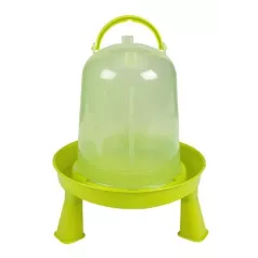 Green PVC siphon drinker with legs for chickens Green PVC siphon drinker with legs for chickens