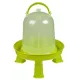 Green PVC siphon drinker with legs for chickens