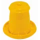 Gele plastic voersilo