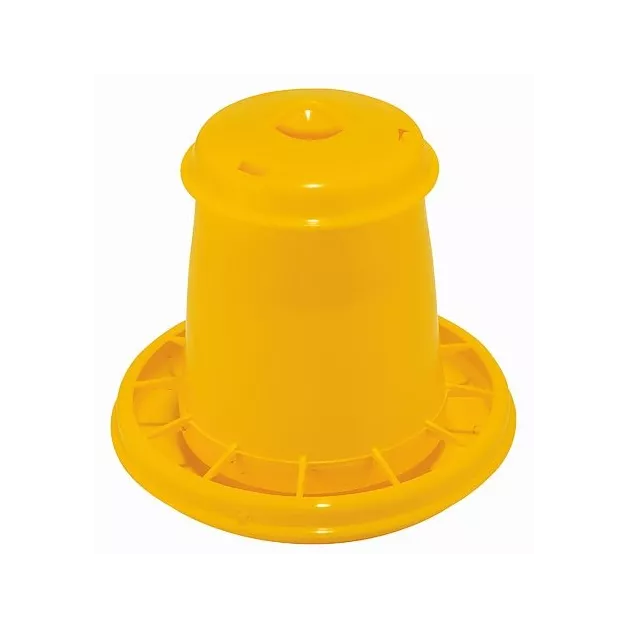 Nourrisseur à trémie en plastique jaune