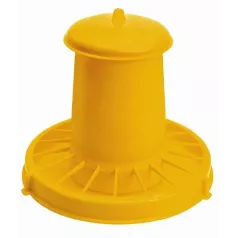 Nourrisseur à trémie en plastique jaune