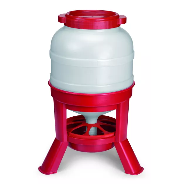 Trémie en plastique sur pied de 30 litres pour volailles