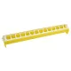 Mangeoire en plastique pour 15 poussins - jaune et blanc