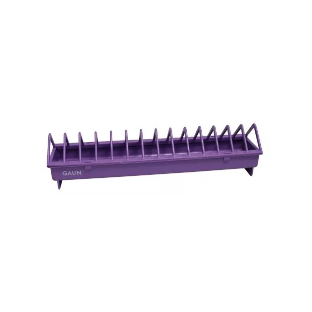 Mangeoire linéaire en plastique pour 5 à 8 poules - violet