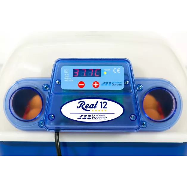 Automatische digitale broedmachine met een maximale capaciteit van 12 eieren van verschillende maten. Automatische digitale broedmachine met een maximale capaciteit van 12 eieren van verschillende maten.