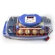 Automatic digital incubator with a maximum capacity of 12 eggs of different sizes.