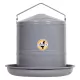 Gray enamel sheet metal water trough