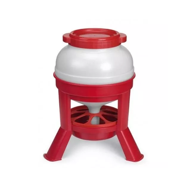 30-liter freestanding plastic hopper for poultry