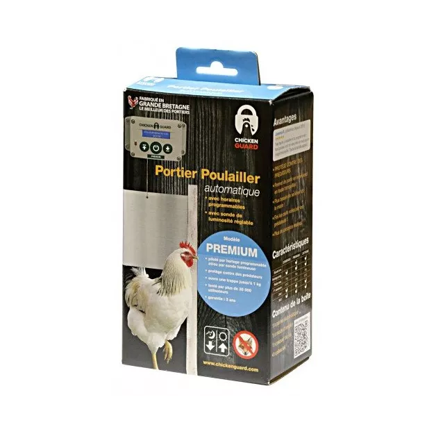 Automatische deur voor kippenhok Chicken Gard standaard 1 kg Automatische deur voor kippenhok Chicken Gard standaard 1 kg