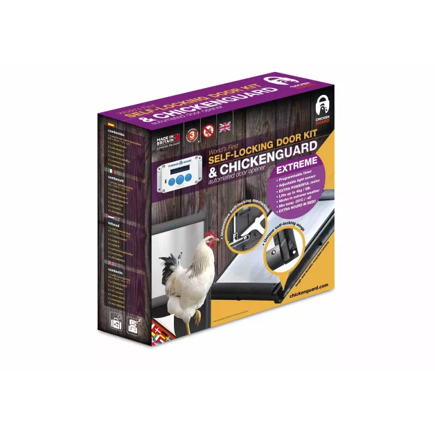 Automatische deur voor kippenhok Chicken Gard standaard 1 kg Automatische deur voor kippenhok Chicken Gard standaard 1 kg