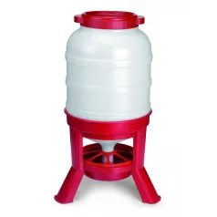 Plastic trechter op voet van 30 liter voor pluimvee. Plastic trechter op voet van 30 liter voor pluimvee.