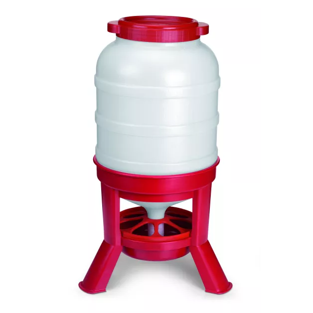 Trémie en plastique sur pied de 30 litres pour volailles