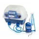 Automatic digital incubator with a maximum capacity of 12 eggs of different sizes.